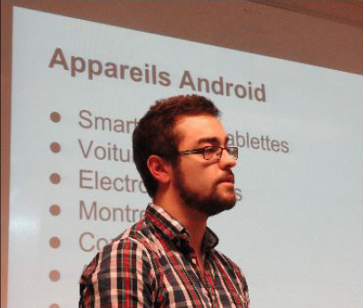 Formations Android dans la section informatique de gestion de Mons