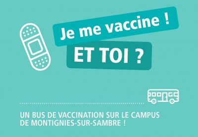 Bus de vaccination sur le campus de Montignies-sur-Sambre