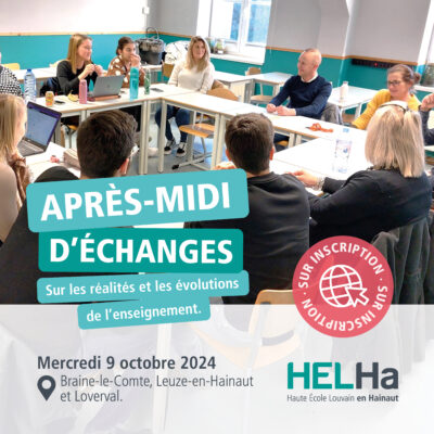 Après-midi d’échanges sur les réalités et évolutions de l’enseignement : Rendez-vous le mercredi 9 octobre !