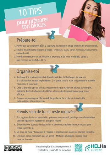 10 tips pour préparer ton blocus